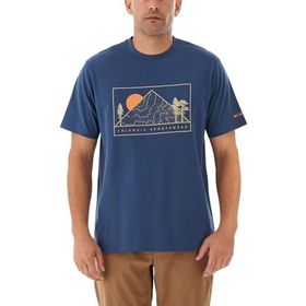 Columbia CSC Peaked Sunscape Dağ Mavisi Kısa Kollu Erkek T-shirt
