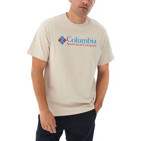 Columbia CSC Retro Logo Bej Kısa Kollu Erkek T-shirt