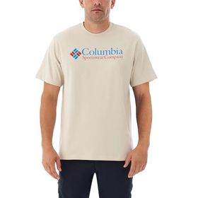 Columbia CSC Retro Logo Bej Kısa Kollu Erkek T-shirt