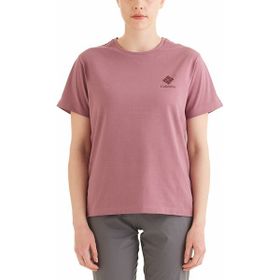 Columbia Csc Stacked Mini Gem Logo Kırmızı Kısa Kollu Kadın T-shirt
