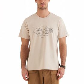 Columbia Csc Welcome Visitors Ekru Comfort Kısa Kollu Erkek T-shirt