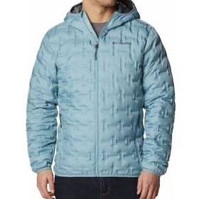 Columbia Delta Ridge Down Hooded Kaz Tüyü Açık Mavi Erkek Mont