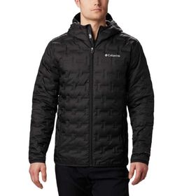 Columbia Delta Ridge Down Hooded Siyah Erkek Kaz Tüyü Mont