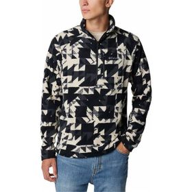 Columbia Fast Trek Printed Half Zip Koyu Gri Erkek Polar Üst