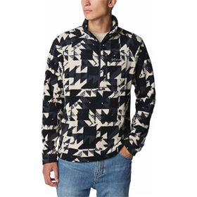 Columbia Fast Trek Printed Half Zip Koyu Gri Erkek Polar Üst