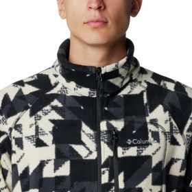 Columbia Fast Trek Printed Half Zip Koyu Gri Erkek Polar Üst