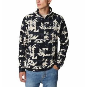 Columbia Fast Trek Printed Half Zip Koyu Gri Erkek Polar Üst