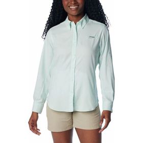 Columbia FL7278-330 Yeşil Womens Tamiami II LS Uzun Kollu Kadın Gömlek