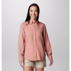 Columbia FL7278-644 Pembe Womens Tamiami Iı Ls Shirt Kadın Uzun Kollu Gömlek