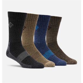Columbia Lifestyle Moisture Control Basic Crew Erkek 4''lü Siyah Uzun Çorap