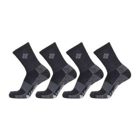 Columbia Lifestyle Moisture Control Basic Crew Erkek 4''lü Siyah Uzun Çorap