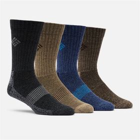 Columbia Lifestyle Moisture Control Basic Crew Erkek 4''lü Siyah Uzun Çorap