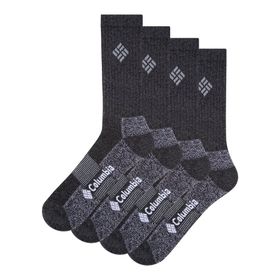 Columbia Lifestyle Moisture Control Basic Crew Erkek 4''lü Siyah Uzun Çorap