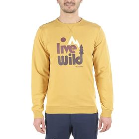 Columbia Live Wild Crew Sarı S Erkek Sweatshirt