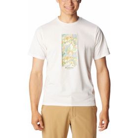 Columbia Mens Sun Trek Graphic Beyaz Kısa Kollu Erkek T-shirt