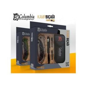 Columbia New Designe Haki Kamp Bıçağı Seti