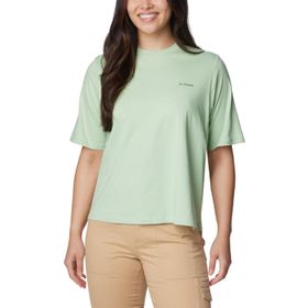 Columbia North Cascades Grafik Adaçayı Yaprağı Basit Geçit Kısa Kollu Kadın T-shirt