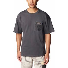 Columbia Painted Peak Knit Top Kısa Kollu Koyu Gri Erkek T-shirt