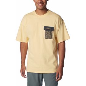 Columbia Painted Peak Knit Top Kısa Kollu Sarı Erkek T-shirt