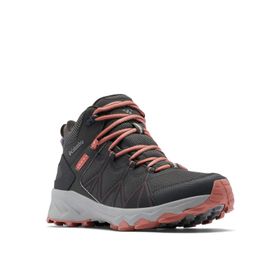 Columbia Peakfreak II Mid Outdry Su Geçirmez Orta Bel Koyu Gri Koyu Mercan 2024 Kadın Trekking ve Yürüyüş Botu