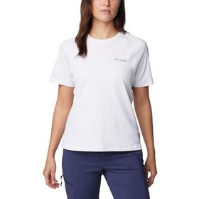 Columbia Summit Valley Beyaz Kısa Kollu Kadın T-shirt