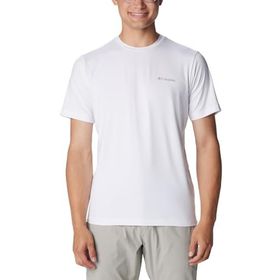 Columbia Tech Trail Crew Neck II Beyaz Kısa Kollu Erkek T-shirt