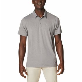 Columbia Tech Trail Erkek Siyah Kısa Kollu Polo T-Shirt