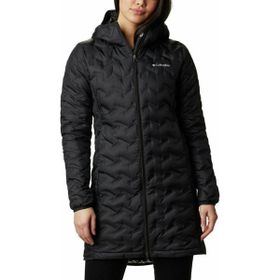 Columbia WK0294 Delta Ridge Long Down Jacket Siyah Kadın Mont