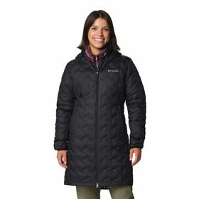 Columbia WK0440 Delta Ridge II Long Down Jacket Siyah Kadın Mont