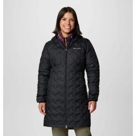 Columbia WK0440 Delta Ridge II Long Down Jacket Siyah Kadın Mont