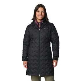 Columbia WK0440 Delta Ridge II Long Down Jacket Siyah Kadın Mont