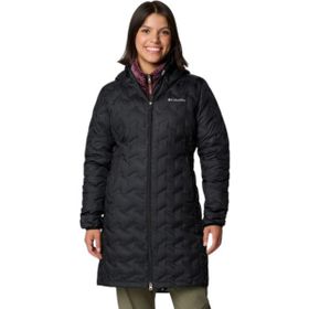 Columbia WK0440 Delta Ridge II Long Down Jacket Siyah Kadın Mont