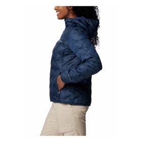 Columbia WK2769 Delta Ridg II Down Hooded Jacket Lacivert Kadın Outdoor Mont