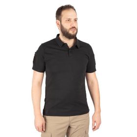 Combat 802 Pike Tactical Polo Yaka Kısa Kollu Taktik Siyah T-shirt