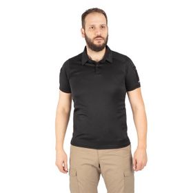 Combat 802 Pike Tactical Polo Yaka Kısa Kollu Taktik Siyah T-shirt