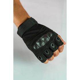 Combat Tactical 004 Siyah Outdoor Kesik Parmaksız Bisikletçi Eldiveni