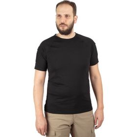 Combat Tactical 801 Pike Bisiklet Yaka Kısa Kollu Taktik Siyah Tişört