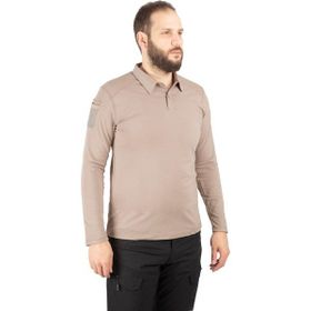 Combat Tactical 802 Pike Polo Yaka Uzun Kollu Taktik Bej Tişört