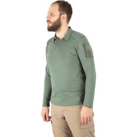 Combat Tactical 802 Pike Polo Yaka Uzun Kollu Taktik Haki Tişört