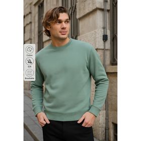 Combine Michail Çağla Renk Basic Bisiklet Yaka Erkek Sweatshirt