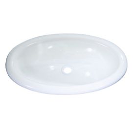 Comet 380x200 mm Polistiren Mini Oval Beyaz Karavan Lavabosu