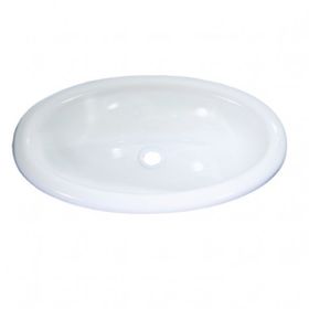 Comet 380x200 mm Polistiren Mini Oval Beyaz Karavan Lavabosu