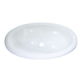 Comet 380x200 mm Polistiren Mini Oval Beyaz Karavan Lavabosu