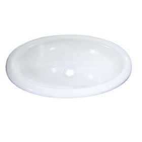 Comet 380x200 mm Polistiren Mini Oval Beyaz Karavan Lavabosu