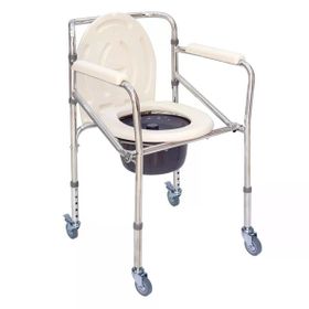 Comfort Plus DM-696 Tekerlekli Kovalı Komot Tuvalet Sandalyesi