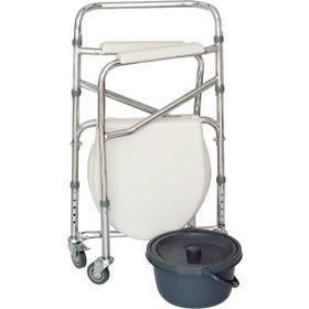 Comfort Plus DM-696 Tekerlekli Kovalı Komot Tuvalet Sandalyesi