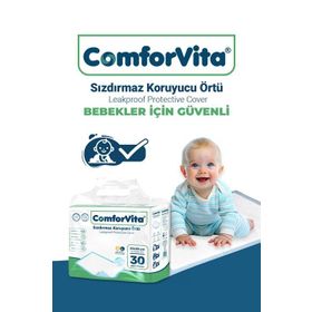 Comforvita 60x90 cm 30 Adet Bebek Alt Değiştirme Örtüsü