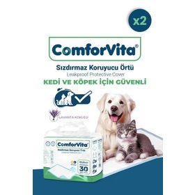 Comforvita 60x90 cm 30'lu 2 Adet Kedi ve Köpek Çiş Pedi