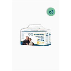 Comforvita Tekstil Yüzeyli Belbantlı 30'lu 3 Adet Medium Hasta Bezi