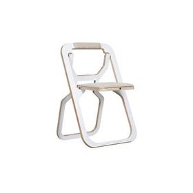 Comfy Delux Katlanabilir Yer Kaplamayan Beyaz Plywood Kamp Sandalyesi
